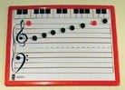 EZ NOTES MAGNETIC MUSIC BOARD PIANO/STAFF